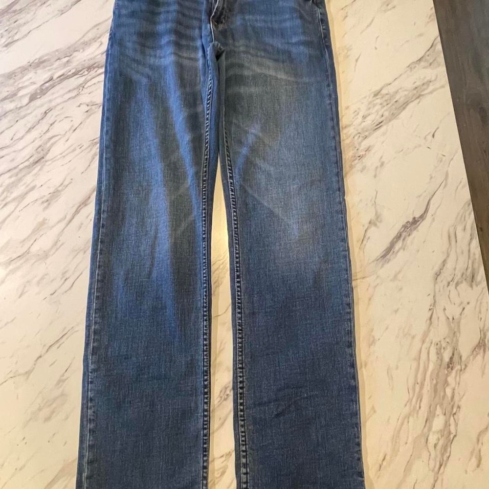 U.S. Polo Assn. Men's Dark Wash Blue Jeans Straight Fit Stretch 32/32. Fit 33/30
